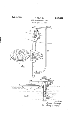 Delaney wave actuated bilge pump 1962